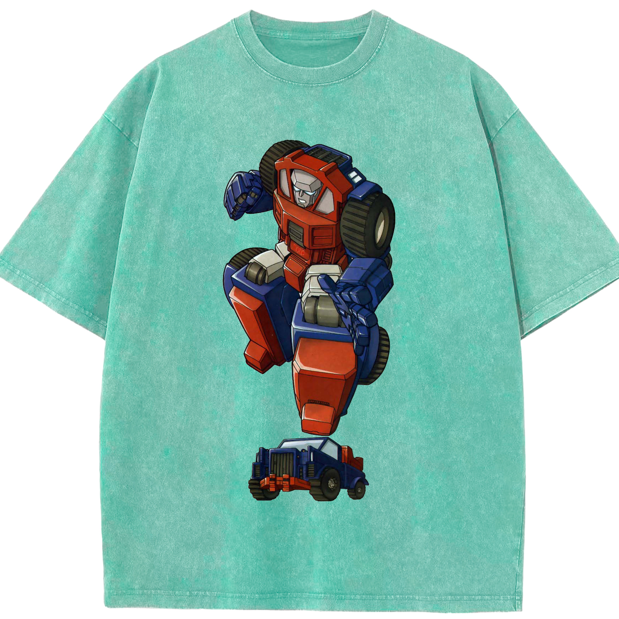 （画像用）  綿100% ヴィンテージ風 半袖Tシャツ（フロントプリント）
